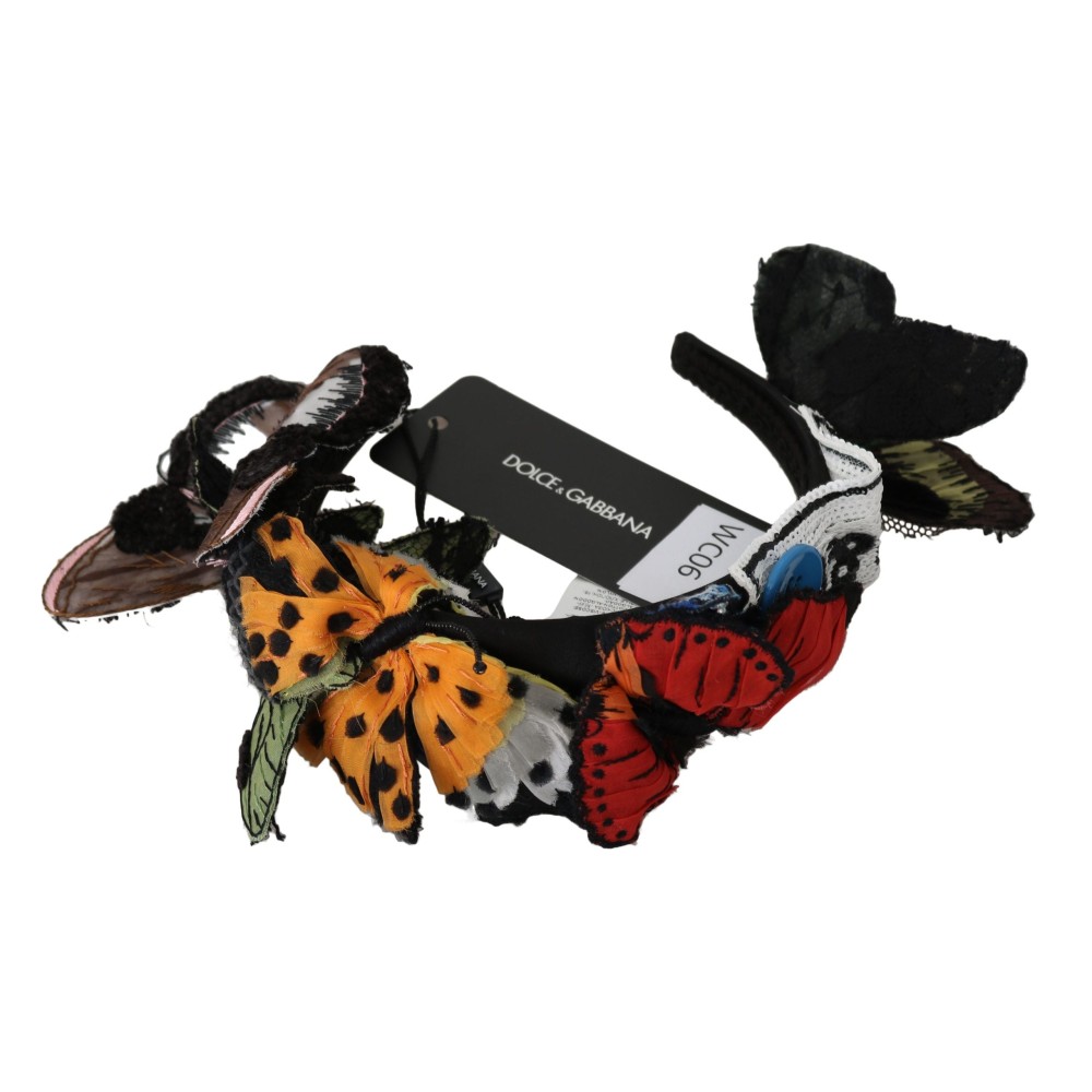 Dolce & Gabbana Elegantes florales Seidenstirnband Diadem