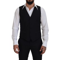Dolce & Gabbana Eleganter Schwarzer Rock mit hoher Taille und Verzierungen