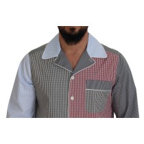 Dolce & Gabbana Elegante gefütterte blaue Jacke mit Polka Dot