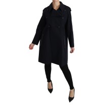 Dolce & Gabbana Elegante gefütterte blaue Jacke mit Polka Dot