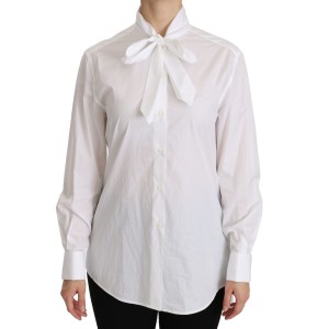 Dolce & Gabbana Elegantes weißes Poloshirt mit Rollkragen