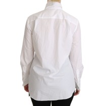 Dolce & Gabbana Elegantes weißes Poloshirt mit Rollkragen