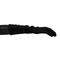Dolce & Gabbana Elegante mittellange Wollhandschuhe in Schwarz
