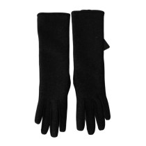 Dolce & Gabbana Elegante mittellange Wollhandschuhe in Schwarz