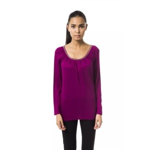 BYBLOS Lila Viskose Damen Top