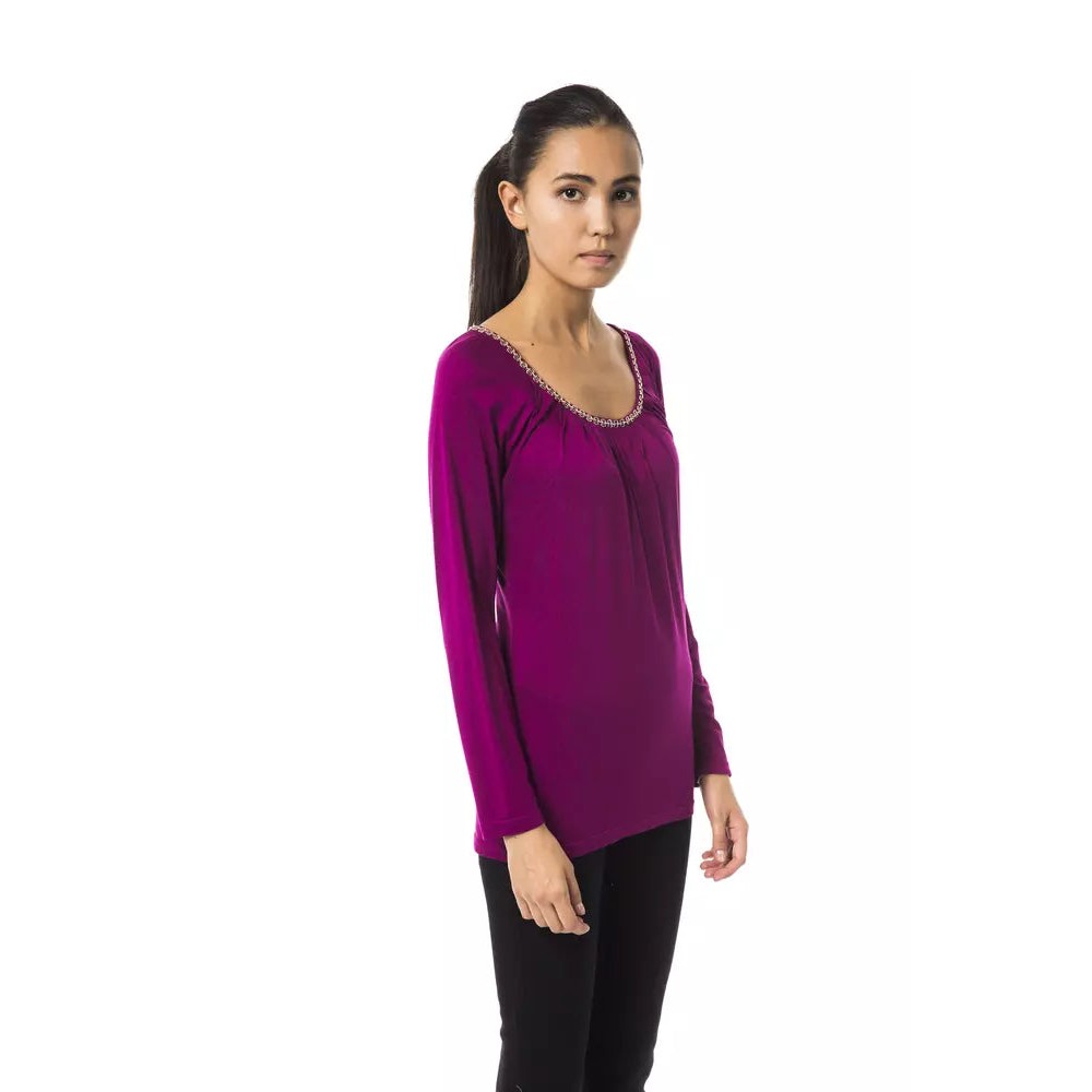 BYBLOS Lila Viskose Damen Top