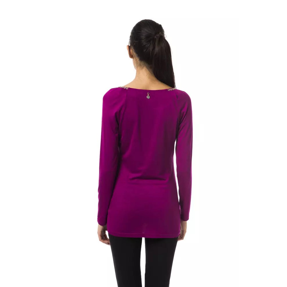 BYBLOS Lila Viskose Damen Top