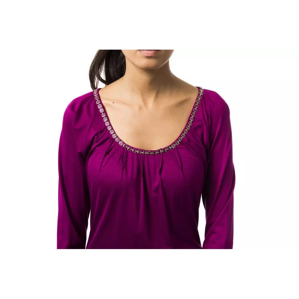 BYBLOS Lila Viskose Damen Top