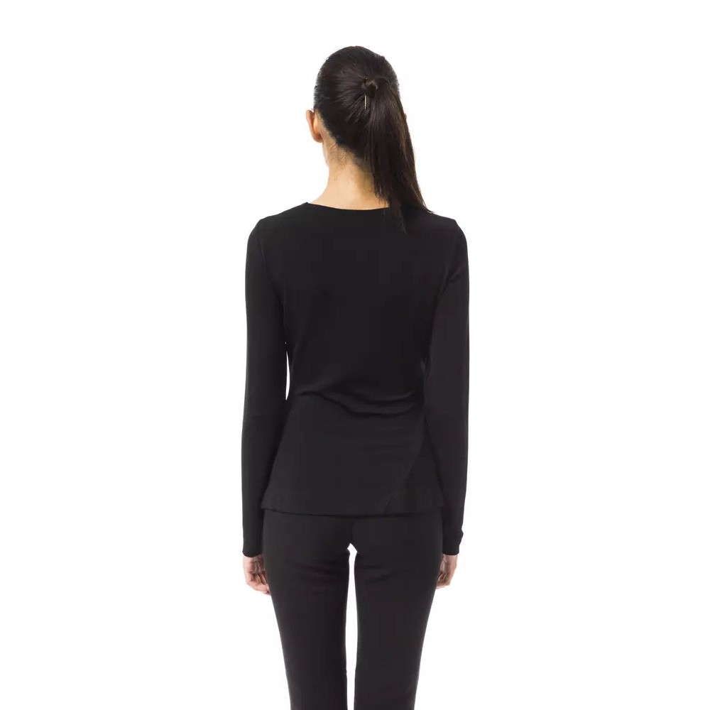 BYBLOS Schwarzes Viskose-Top für Frauen