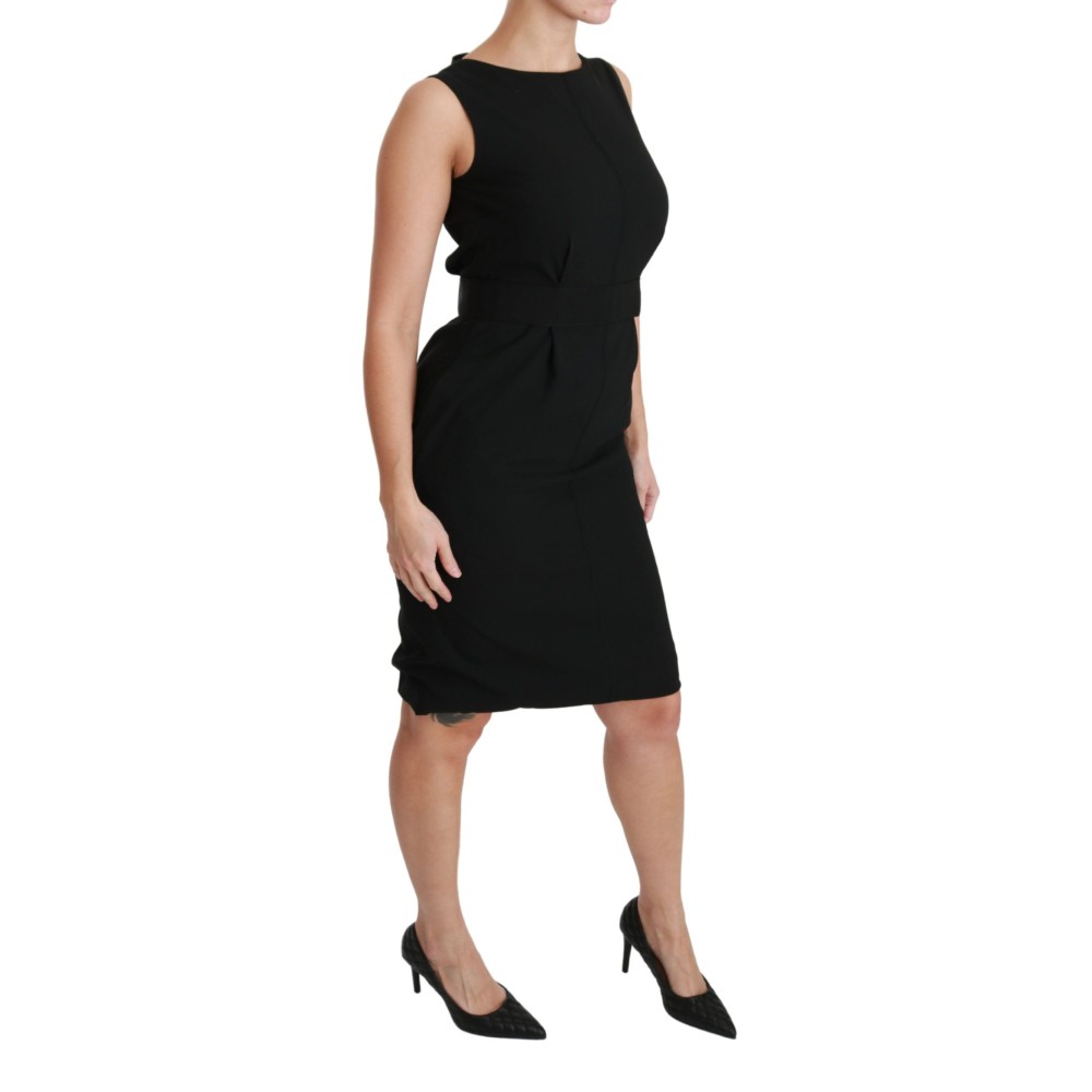 Dolce & Gabbana Elegantes knielanges Etuikleid in Schwarz