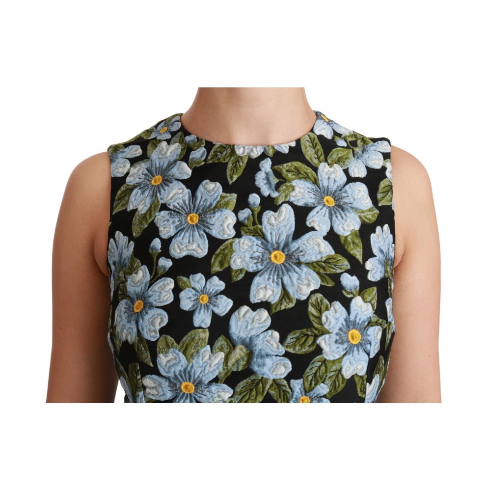 Dolce & Gabbana Elegantes geblümtes Mini-Shiftkleid