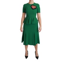 Dolce & Gabbana Enchanted Grünes Meerjungfrauen Midikleid