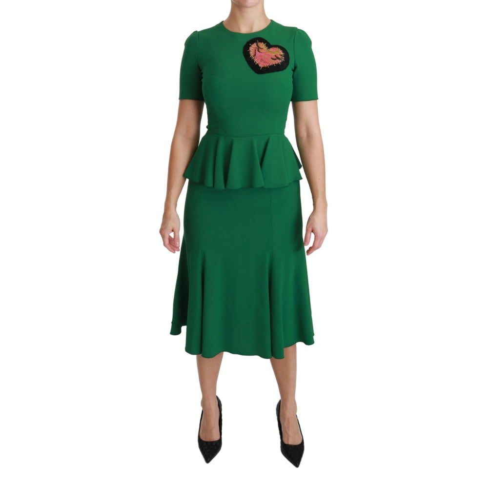 Dolce & Gabbana Enchanted Grünes Meerjungfrauen Midikleid