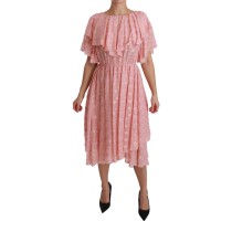 Dolce & Gabbana Elegantes plissiertes Midikleid in A-Linie