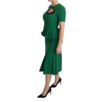 Dolce & Gabbana Enchanted Grünes Meerjungfrauen Midikleid