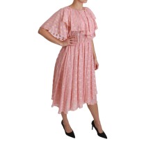 Dolce & Gabbana Elegantes plissiertes Midikleid in A-Linie