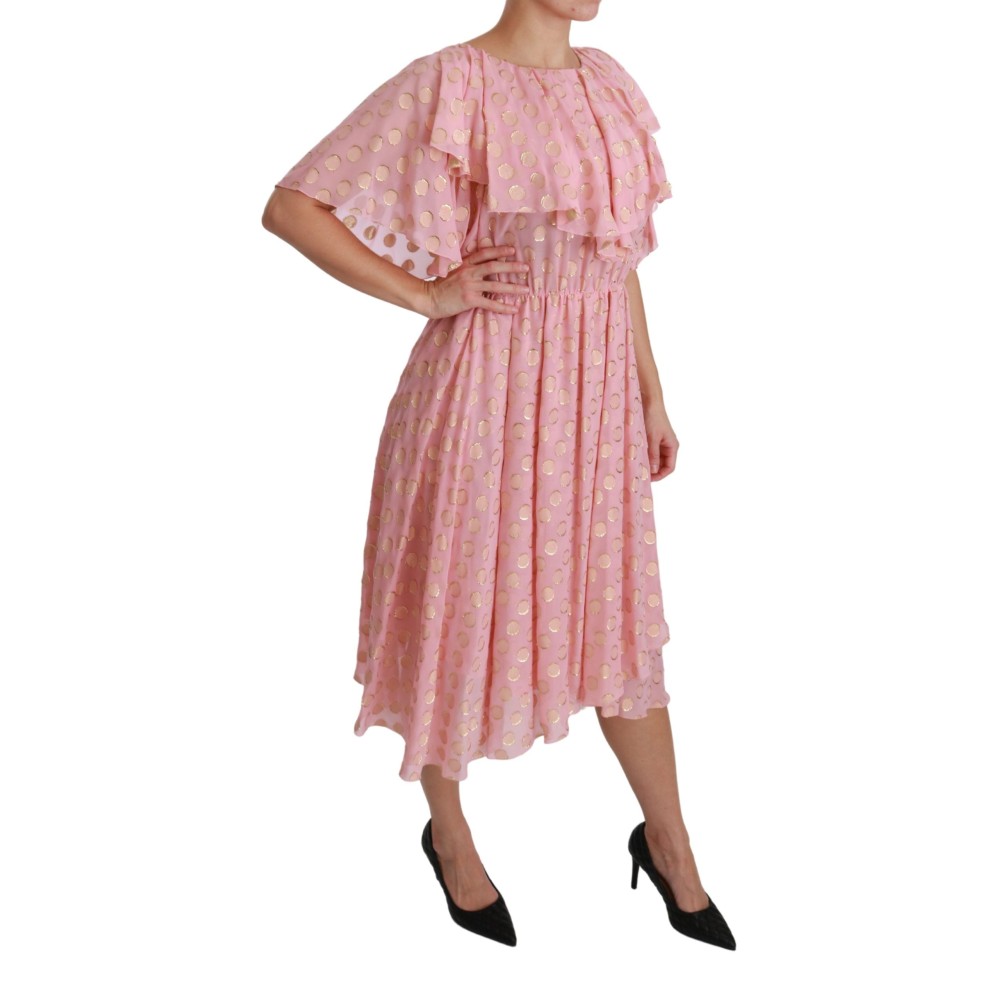 Dolce & Gabbana Elegantes plissiertes Midikleid in A-Linie