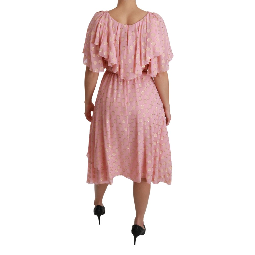 Dolce & Gabbana Elegantes plissiertes Midikleid in A-Linie