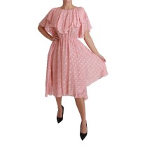 Dolce & Gabbana Elegantes Maxikleid aus Seide mit Plissee in A-Linie