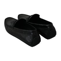Dolce & Gabbana Exquisite Loafers aus schwarzem Eidechsenleder