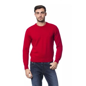 Billionaire Italian Couture Roter Pullover aus Merinowolle für Männer