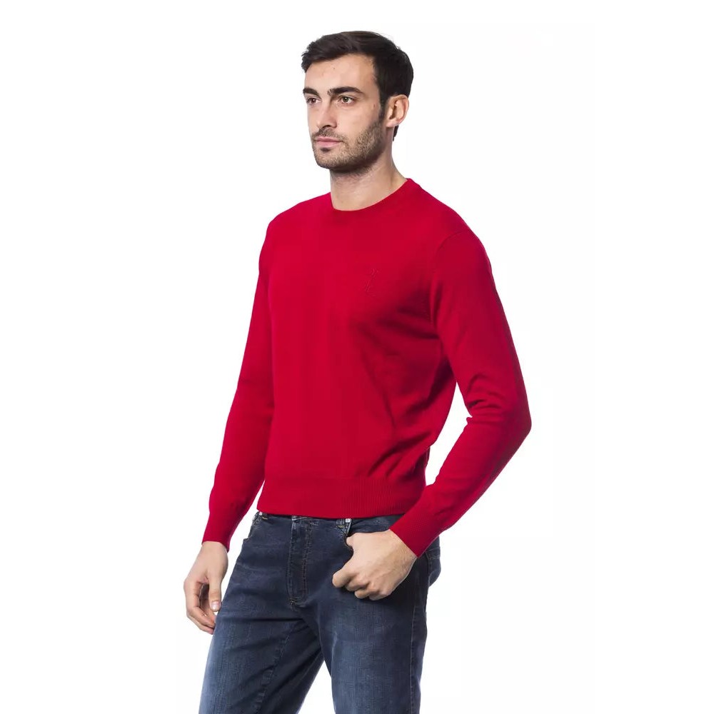 Billionaire Italian Couture Roter Pullover aus Merinowolle für Männer