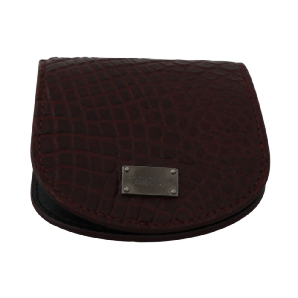 Dolce & Gabbana Raffiniertes Caimano Leder-Münzetui