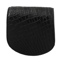 Dolce & Gabbana Elegantes schwarzes Leder-Münzetui Brieftasche
