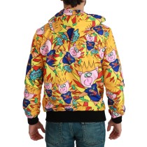 Dolce & Gabbana Eleganter gelber Kapuzenpulli
