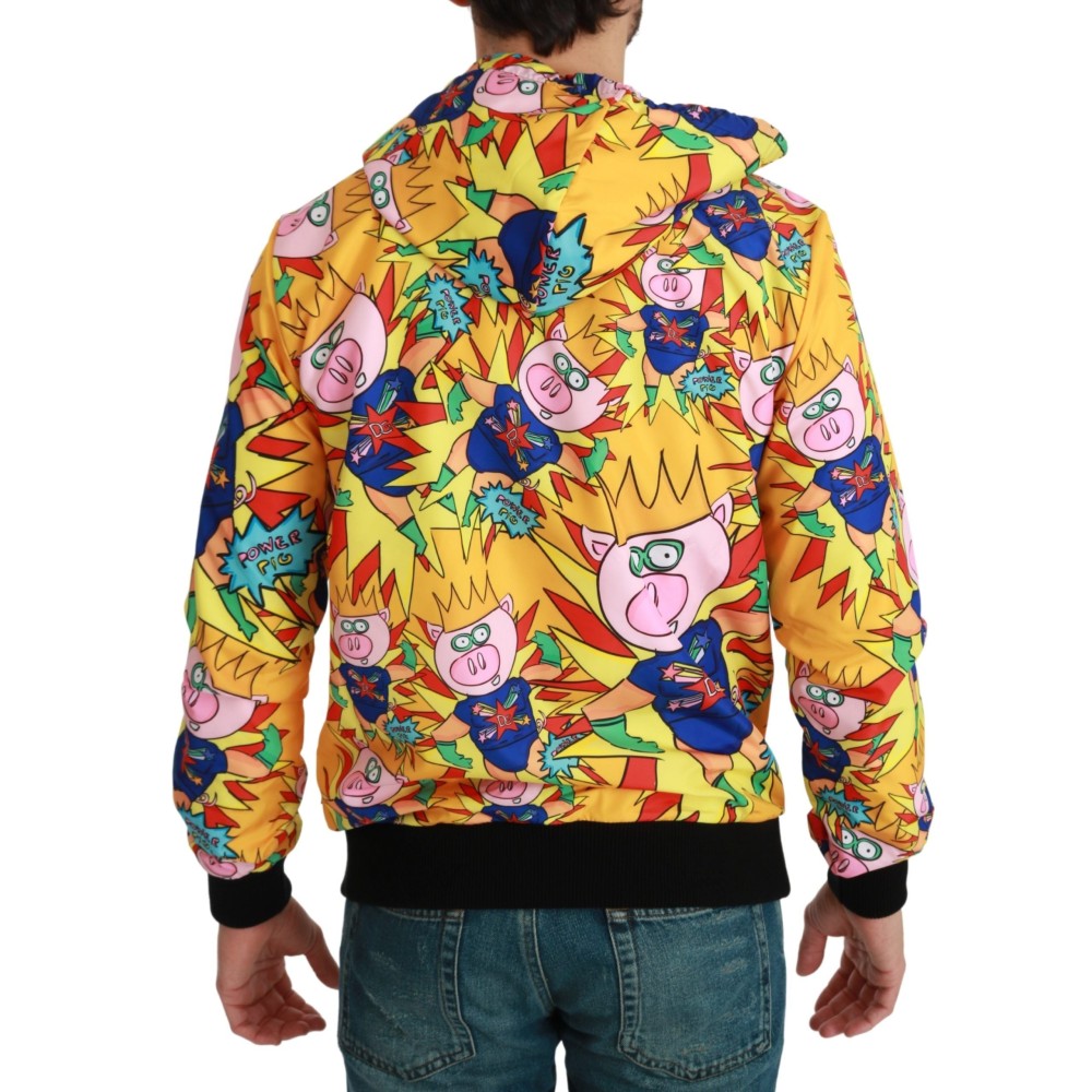 Dolce & Gabbana Eleganter gelber Kapuzenpulli