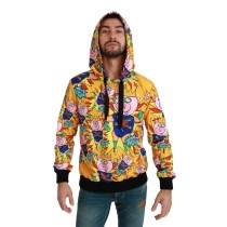 Dolce & Gabbana Eleganter gelber Kapuzenpulli