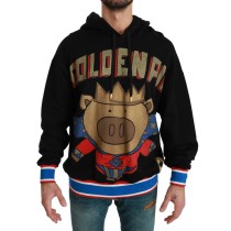 Dolce & Gabbana Eleganter Kapuzenpulli mit königlichem Motiv