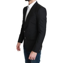 Dolce & Gabbana Eleganter schwarzer formeller Blazer aus Schurwolle