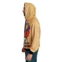 Dolce & Gabbana Exquisiter goldener Baumwollpullover mit Kapuze