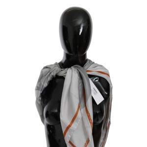 Costume National Eleganter Seidenschal mit Blumenmuster