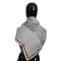 Costume National Eleganter Seidenschal mit Blumenmuster
