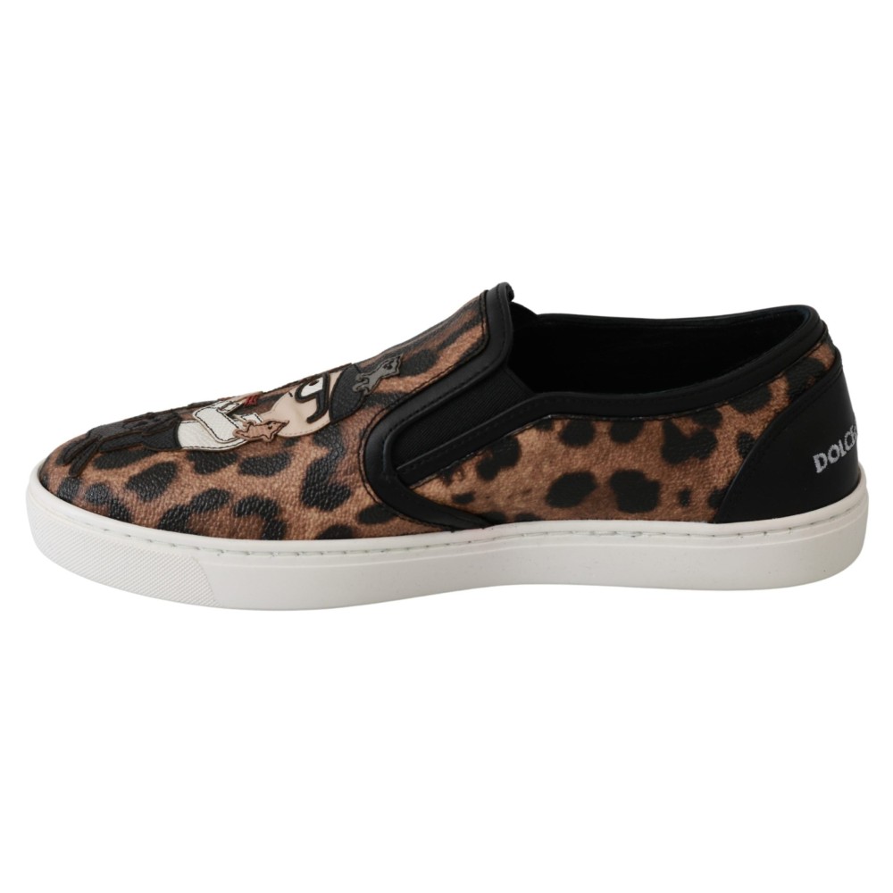 Dolce & Gabbana Schicke Loafers mit Leopardenmuster für eleganten Komfort