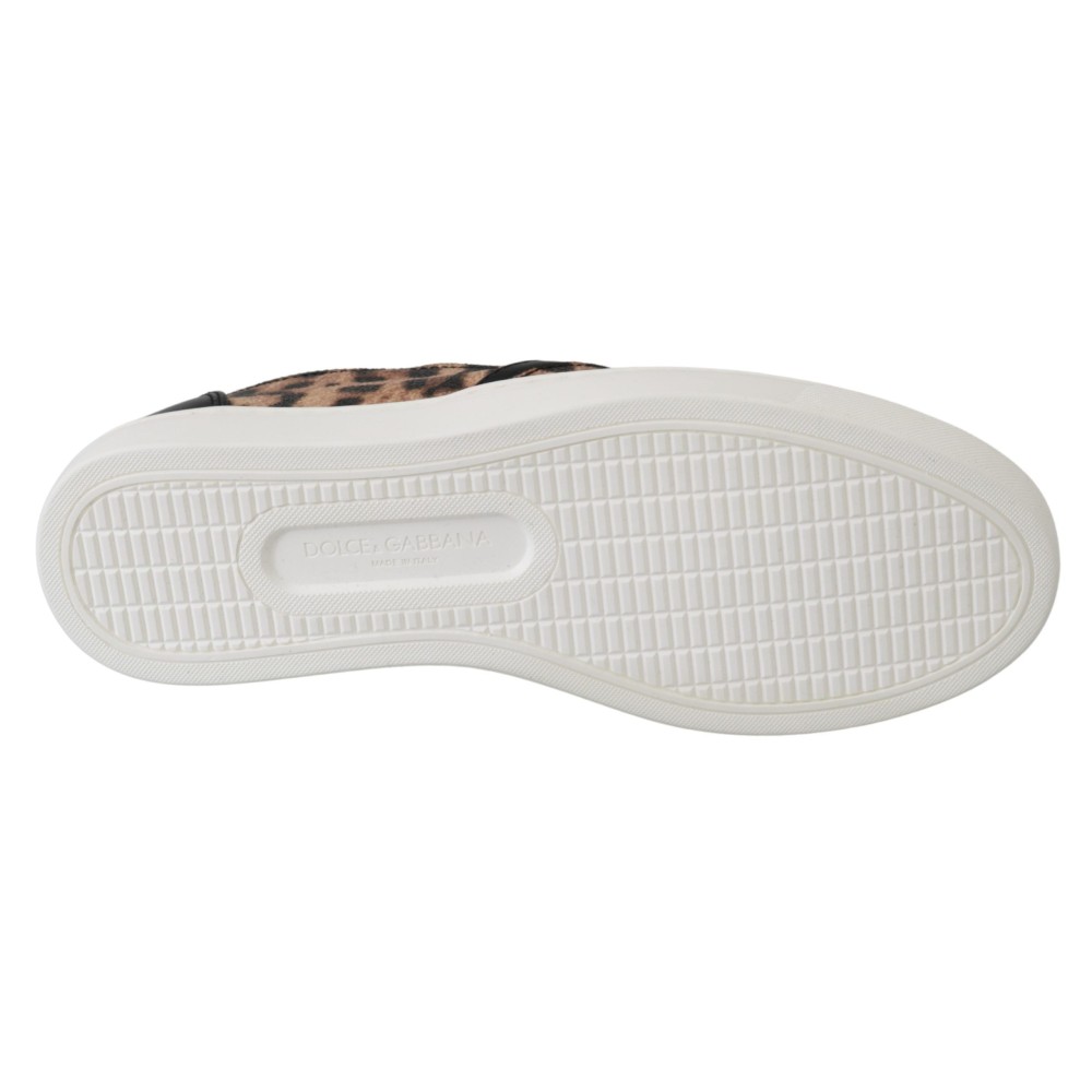 Dolce & Gabbana Schicke Loafers mit Leopardenmuster für eleganten Komfort