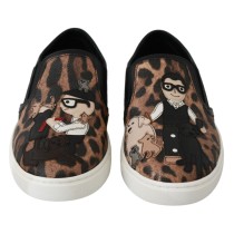 Dolce & Gabbana Schicke Loafers mit Leopardenmuster für eleganten Komfort