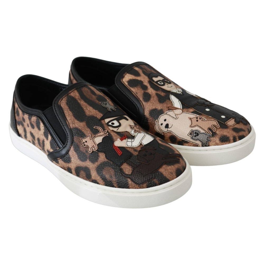 Dolce & Gabbana Schicke Loafers mit Leopardenmuster für eleganten Komfort