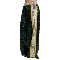 Dolce & Gabbana Exklusive Multicolor Paillettenhose