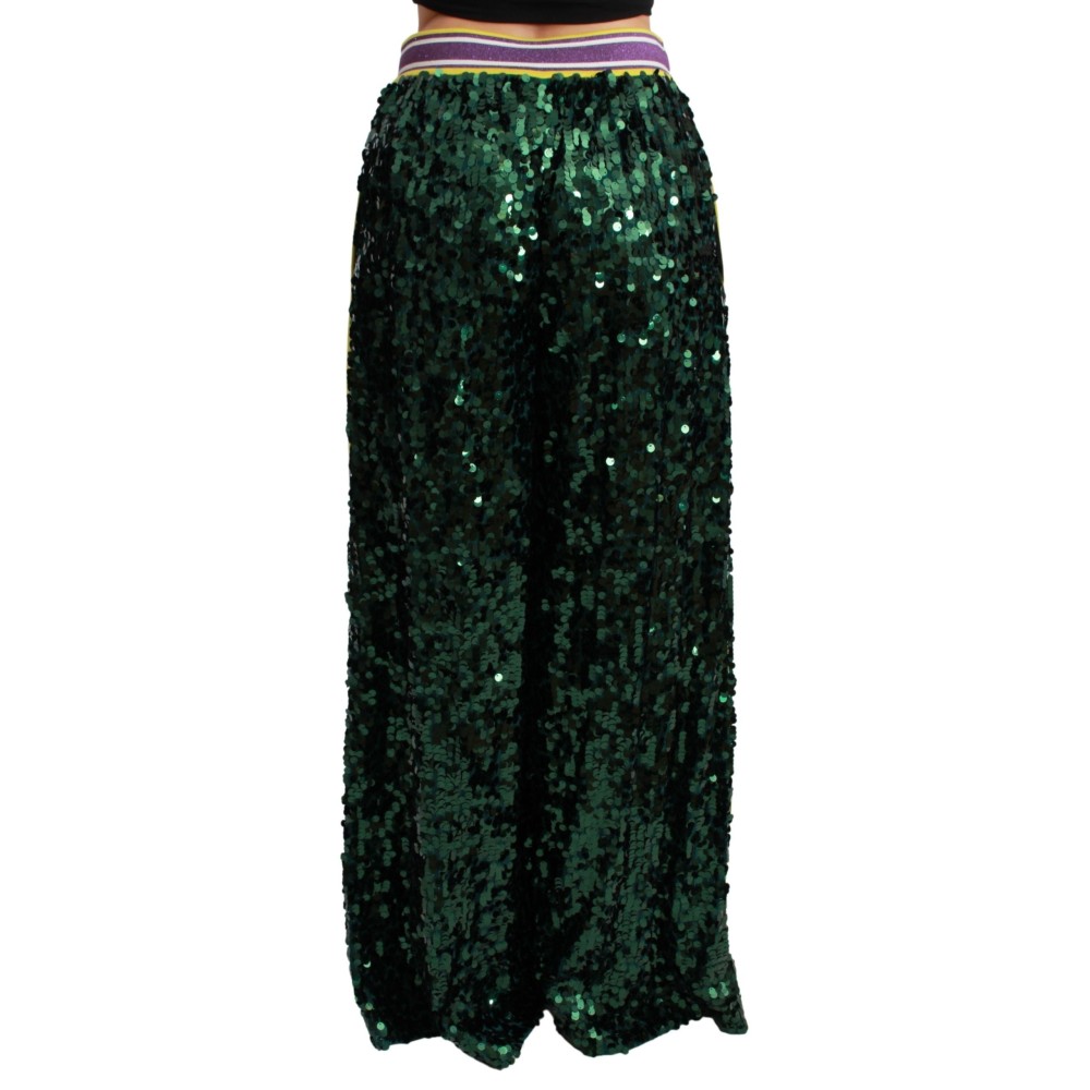 Dolce & Gabbana Exklusive Multicolor Paillettenhose