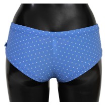 Ermanno Scervino Schickes blau gepunktetes Designer-Bikini-Set