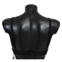 Roberto Cavalli Eleganter Push-up-BH aus schwarzer Spitze