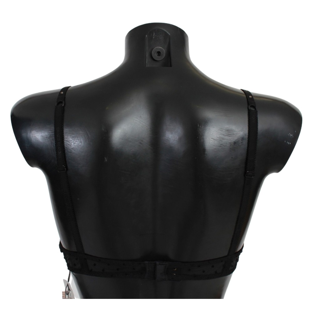 Roberto Cavalli Eleganter Push-up-BH aus schwarzer Spitze