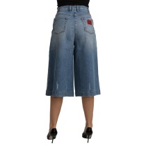 Dolce & Gabbana Elegante weit geschnittene Denim-Hose
