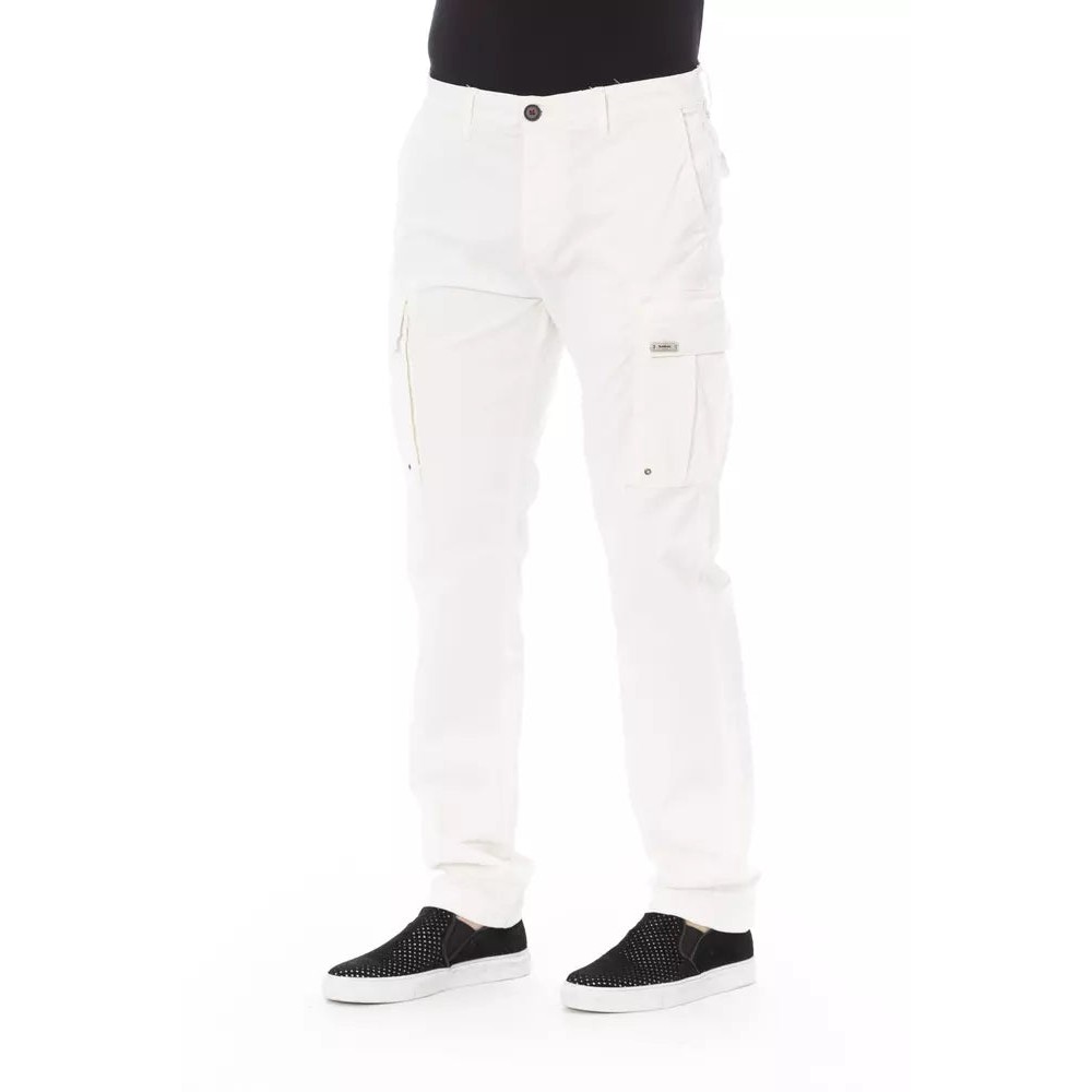 Verri Blaue Viskose Herrenhose