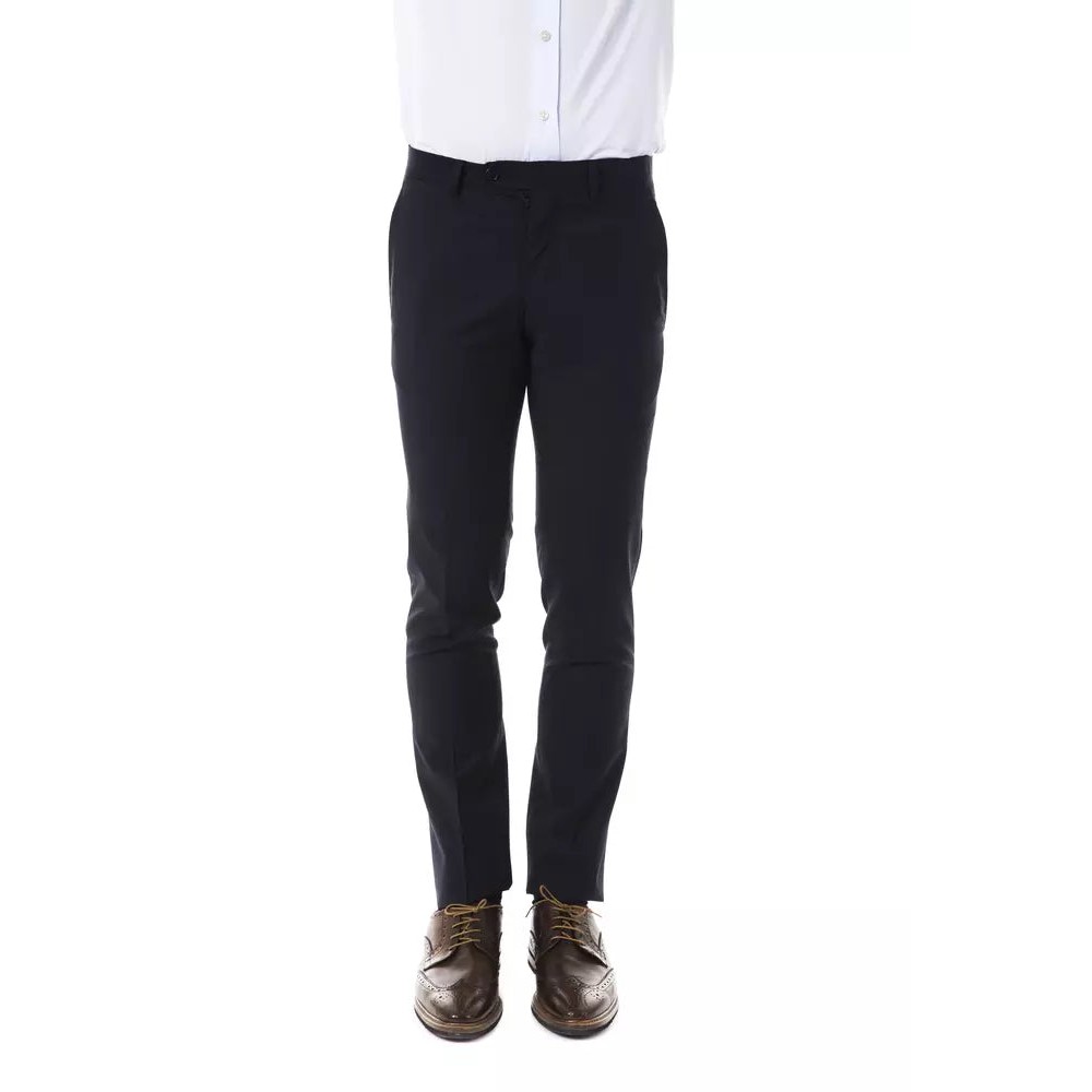 Uominitaliani Graue Wolle Männer Hose