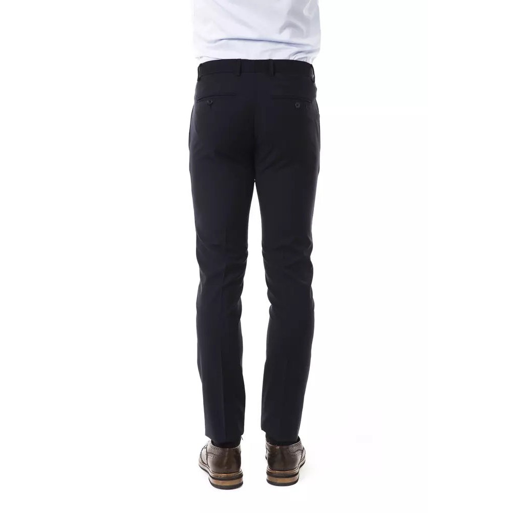 Uominitaliani Graue Wolle Männer Hose