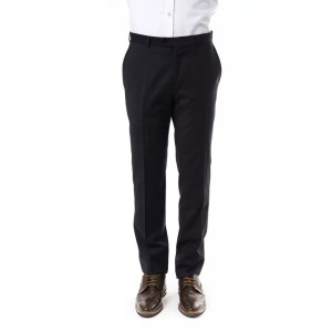 Uominitaliani Graue Wolle Männer Hose